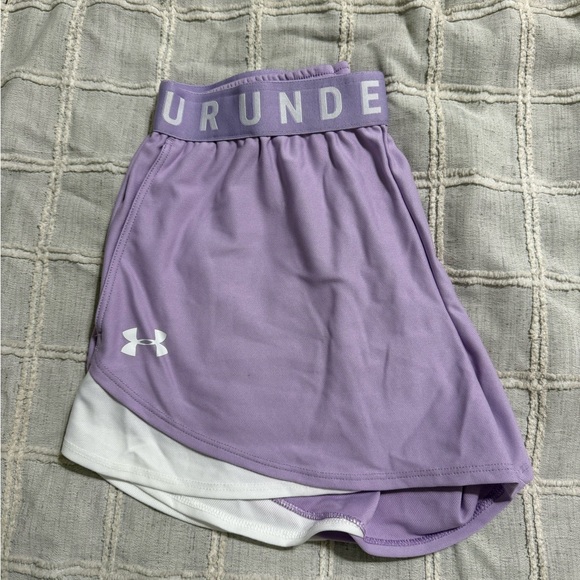 Under Armour Lavender and White Shorts - Picture 1 of 2